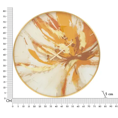 ZEGAR GLASS TOPLY Ø 80X5 cm